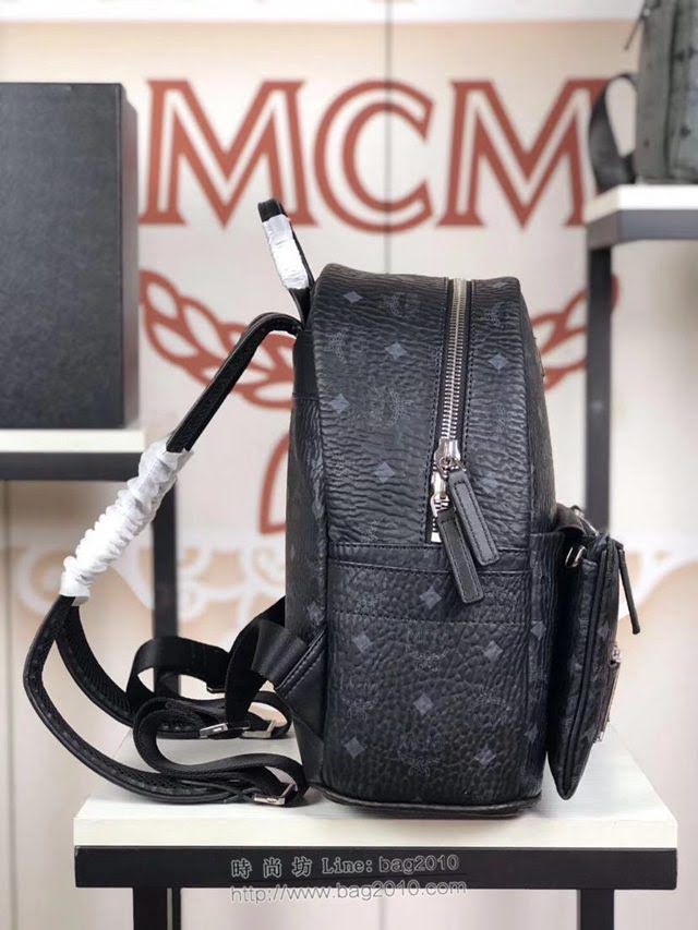 MCM雙肩包 原單 5933小號 Trilogie Stark子母包 實用百搭 MCM經典印花 限量款 可拆卸口袋後背包  mdmc1049